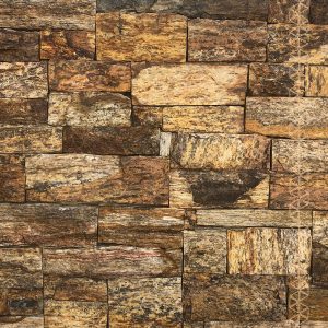 Irregular Tozeto Stone Aged Yellow Wood