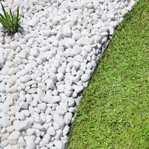 White Pebbles and Pebbles for Garden