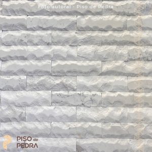 Revestimento Brick Mármore Branco Piguês 7×24 CM